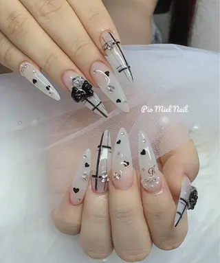 ネイル HANA 長さだしのネイルデザイン