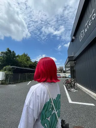 ミディアム カラー ラブーケ中川中島店 クラタチカコのヘアスタイル