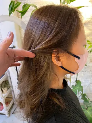 ロング カラー 長濱 俊のヘアスタイル