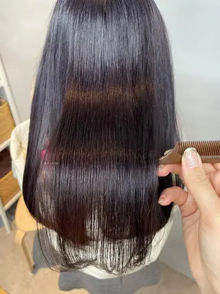 セミロング カラー 女性リピ90%🍨 🩷佐藤みずきのヘアスタイル