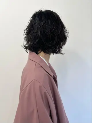 ショート メンズ 朝がラクになるパーマ トウバルタイキのヘアスタイル