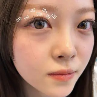 マツエク・マツパ ami eyeを可愛く♡のマツエク・マツパデザイン