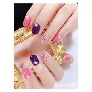ショート ネイル 👑enen style👑のネイルデザイン