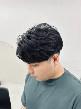 ミディアム パーマ メンズ 🏁メンズパーマ/ RYOYAのヘアスタイル