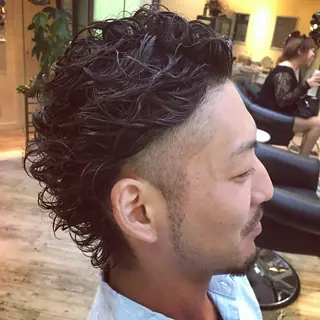 パーマ メンズ 鶴見 和美のヘアスタイル