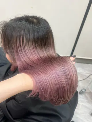 ロング ハイトーン/渋谷 韓国風/Narukaのヘアスタイル