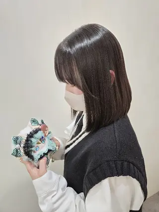 ミディアム ️🩵美髪矯正 みおのヘアスタイル