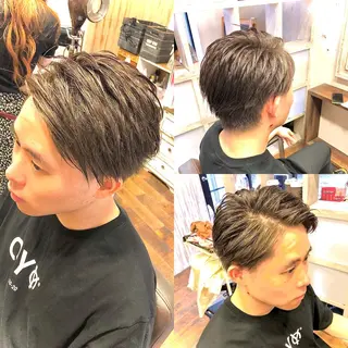 ショート カラー ヘアアレンジ メンズ ✨最強美容師✨ 💙にっしー西村💙のヘアスタイル