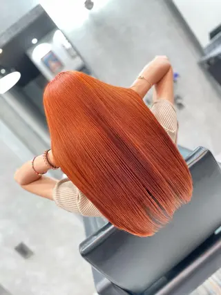 ロング カラー ヘアアレンジ VIM hairおもろまち店のヘアスタイル