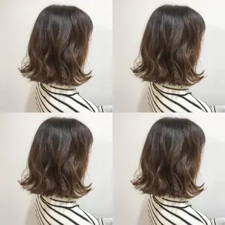 ミディアム カラー 嶋佐 昌大 シマサマオのヘアスタイル