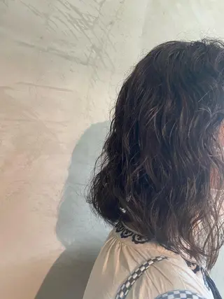 ミディアム パーマ utsumi uran 吉祥寺のヘアスタイル