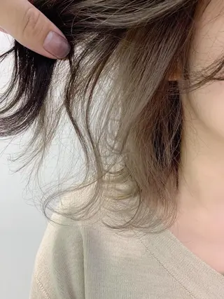ミディアム カラー ヘアアレンジ メンズ 竹井 寛喜のヘアスタイル