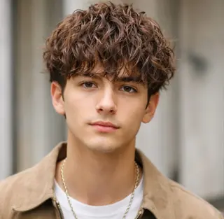 カラー パーマ メンズ メンズパーマ/ 縮毛矯正特化　Tumのヘアスタイル