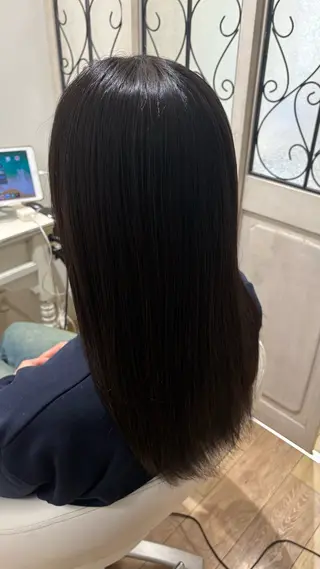 ミディアム カラー 似合わせ 顔周りYUUGAのヘアスタイル