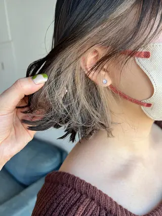 ショート カラー ヘアアレンジ Luana / 公式 / 大通のヘアスタイル
