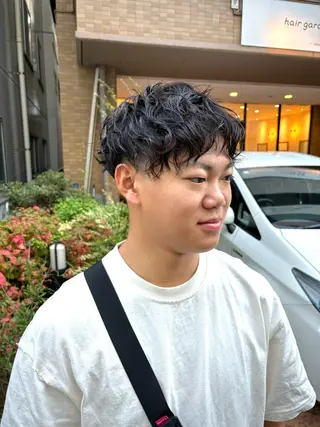 パーマ メンズ 【メンズショート 特化】村斎　伶次のヘアスタイル