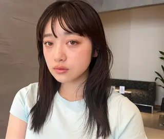 セミロング 髪質改善・水素カラー ARIA（ému）のヘアスタイル