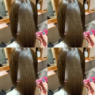 セミロング カラー レイヤーカット/ 縮毛矯正🇰🇷早坂のヘアスタイル