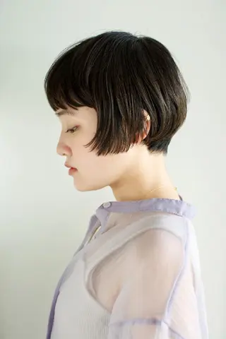 ショート ホリウチ ユキエのヘアスタイル