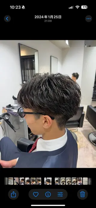 パーマ メンズ メンズパーマ×カラー ×新宿　　裕世のヘアスタイル