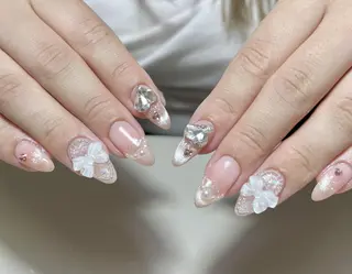 ネイル By moonネイル 🌷ワンホン/韓国風のネイルデザイン