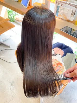 セミロング カラー 恵比寿/髪質改善/ レイヤー/羽立蔵之助のヘアスタイル
