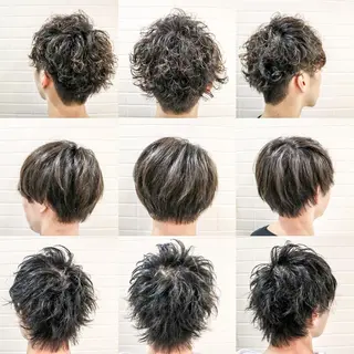 ショート カラー パーマ メンズ 看板犬がお出迎え◎ 初めてでも安心◎のヘアスタイル