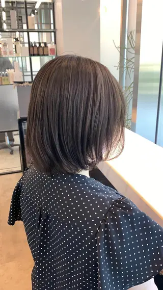 ミディアム カラー 韓国レイヤー✨ yasuko銀座のヘアスタイル