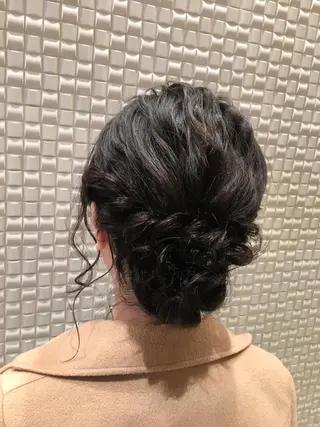 ミディアム セミロング ヘアアレンジ scene. haraのヘアスタイル