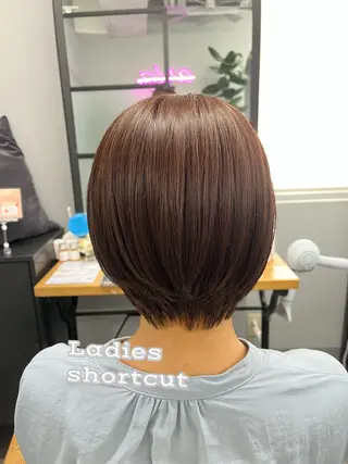 セミロング カラー パーマ ヘアアレンジ 二ヶ月綺麗なデザイン カット/星野六三四のヘアスタイル