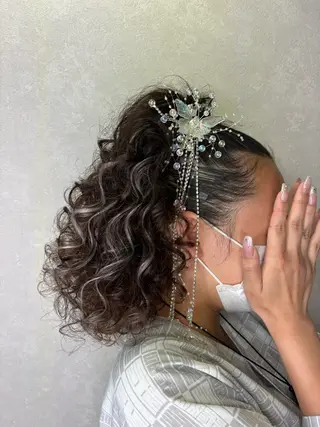 ミディアム エクステ＊美髪サロン KR2S河内長野店長のヘアスタイル