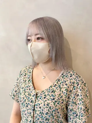 ショート カラー ハイトーン×レイヤー ／遠藤将太のヘアスタイル