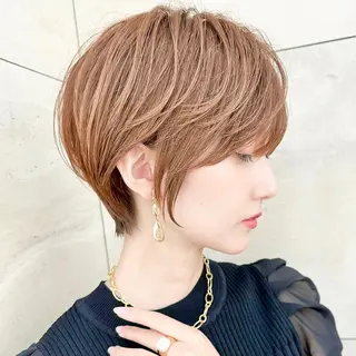 ショート カラー 韓国ヘア🇰🇷 レイヤー/芝春樹のヘアスタイル