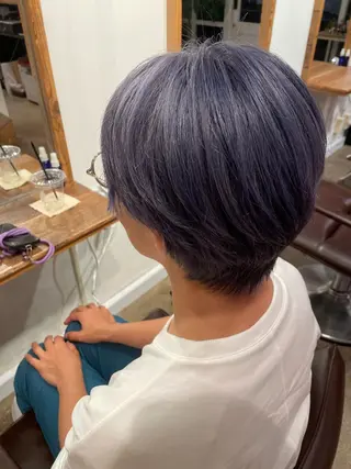 ショート カラー ヘアアレンジ 鴫原 亜弥のヘアスタイル