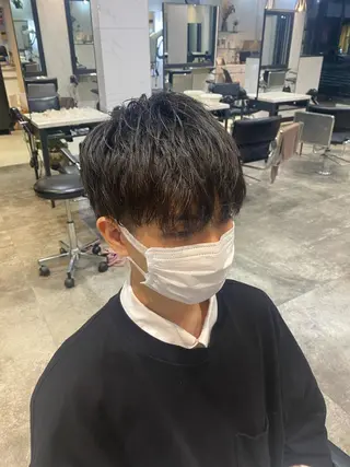 ヘアアレンジ メンズ 新宿⌇韓国風ヘア ⌇透明感カラーのヘアスタイル