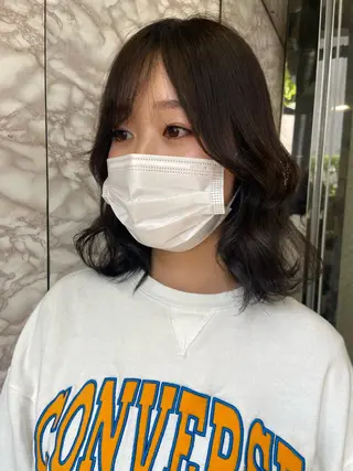 ミディアム 地毛風艶カラー🌿 喜多夏海のヘアスタイル