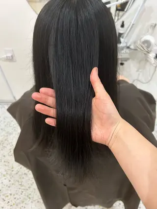 ロング カラー 透明感カラー 莉々子のヘアスタイル