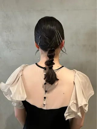 セミロング ヘアアレンジ タナカ カナ🫧のヘアスタイル