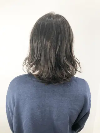 ミディアム カラー 🌙HIZUKI🌙 ハイトーン 艶髪のヘアスタイル