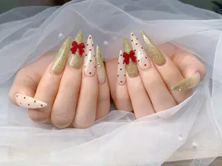 ネイル チップ長さ出し 専門店のネイルデザイン