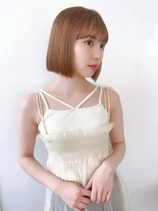 ショート カラー メンズ/パーマ /レディース髪質改善のヘアスタイル