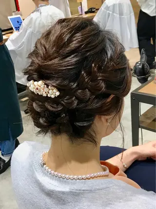 ショート ヘアアレンジ 似合わせレイヤー/ 美髪縮毛矯正/ミナエのヘアスタイル