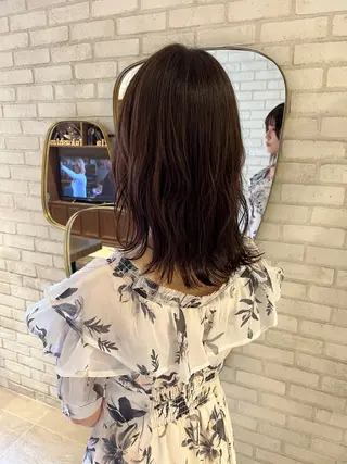 ミディアム カラー 橘 ゆきののヘアスタイル