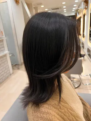 ミディアム カラー パーマ メンズ キッズ ネイル マツエク・マツパ アイブロウ 堀井 凌平のヘアスタイル