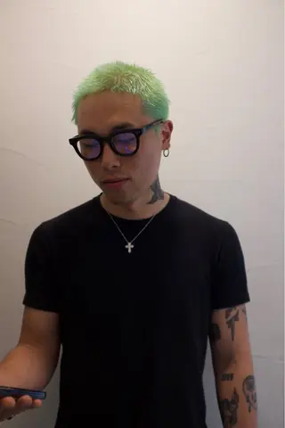 ショート カラー メンズ メンズ専門ブリー チカラー⚡️リュウジのヘアスタイル