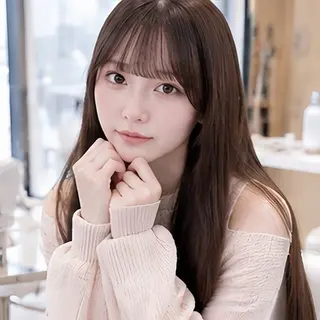 ロング カラー 🎀池袋🎀顔周り 💖🇰🇷おばかんのヘアスタイル