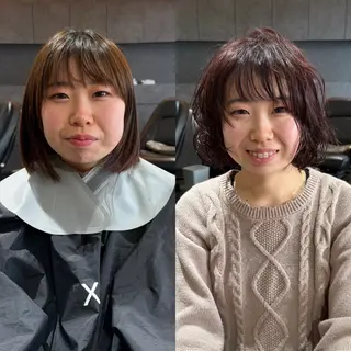 ミディアム enx academyのヘアスタイル