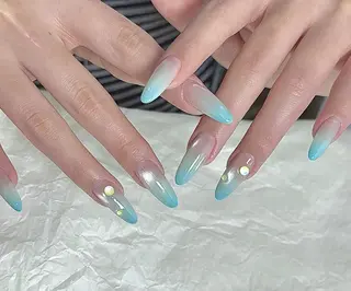 ネイル By moonネイル 🌷ワンホン/韓国風のネイルデザイン