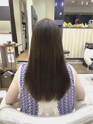 ロング パーマ ブリーチでもできる 縮毛矯正相原慎🌈のヘアスタイル