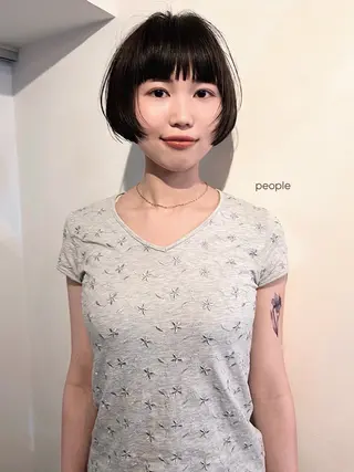 ショート ボブ/透明感カラー Fukaのヘアスタイル